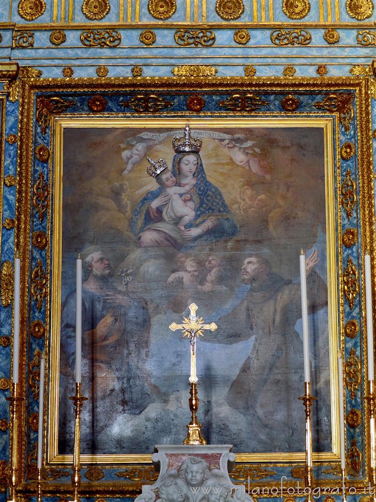 Gallipoli (Lecce, Italy) - Altarpiece of the altar of the Church of Santa Maria della Purità